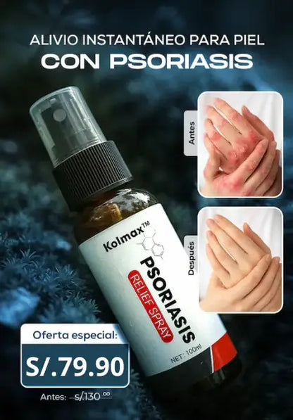 Spray Psoriasis E® TRATAMIENTO ANTIFÚNGICO |Elimina Tiña Inguinal Y Hongos en la Piel